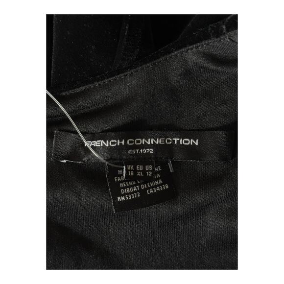 French Connection dress Stretch Velvet Square Neck Sleeveless minidress size 12 - Picture 5 of 6